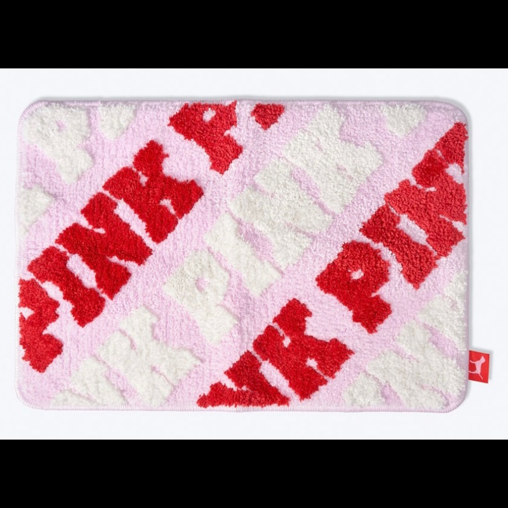 LIMITED EDITION FROM 2021. LAST ONE AVAILABLE!! VICTORIA PINK BATH MAT!!!